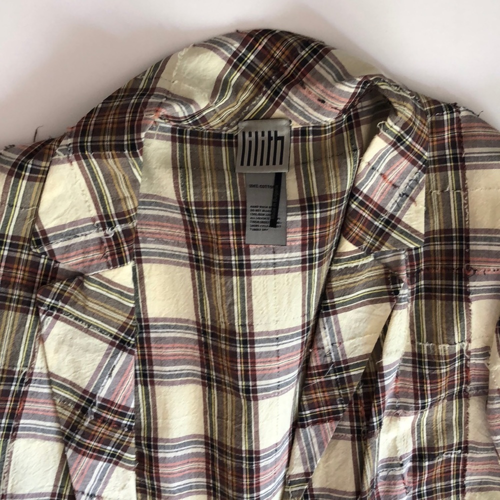 Lilith cotton plaid jacket
